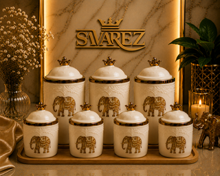 سرویس پا سماوری با استند چوبی دنیز طرح ماموت