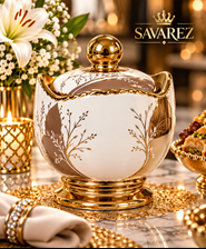 قندان آلن طرح گندم نسکافه ای